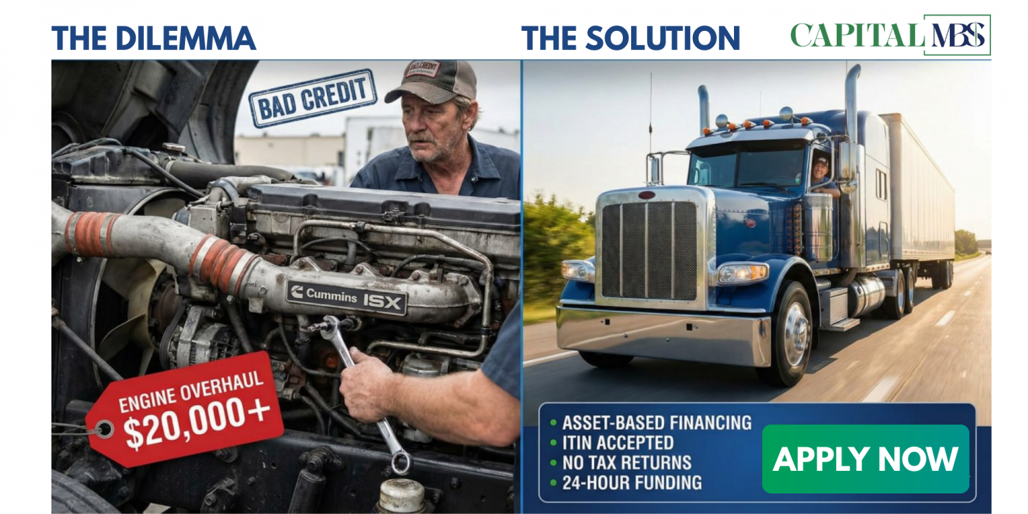 Don’t Park It: How to Finance a Semi-Truck Engine Overhaul -Even with Bad Credit