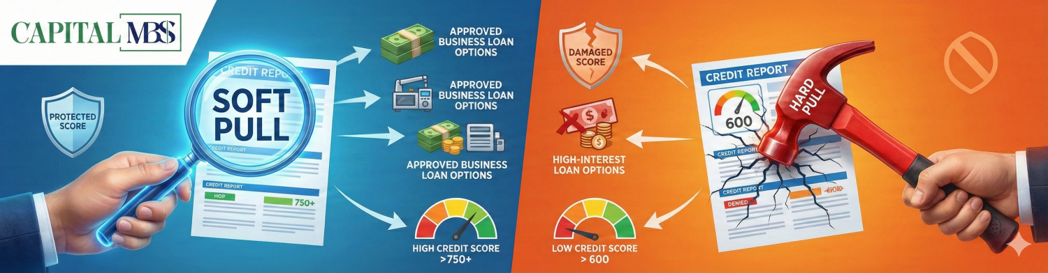 Soft Pull vs. Hard Pull: How to Shop for Business Capital Without Damaging Your Credit Score