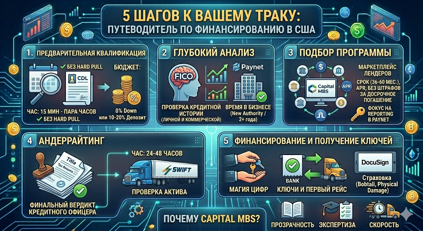 5 шагов к вашему траку: Путеводитель по финансированию в США